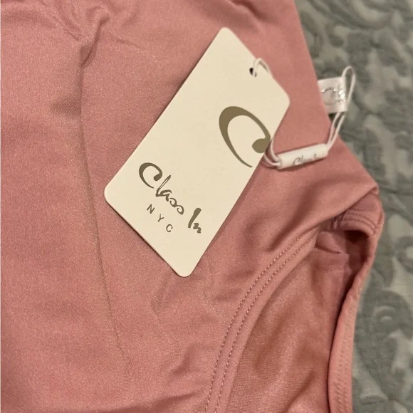 Class In ballet rose floral mesh accents petite leotard NWT - Picture 5 of 12